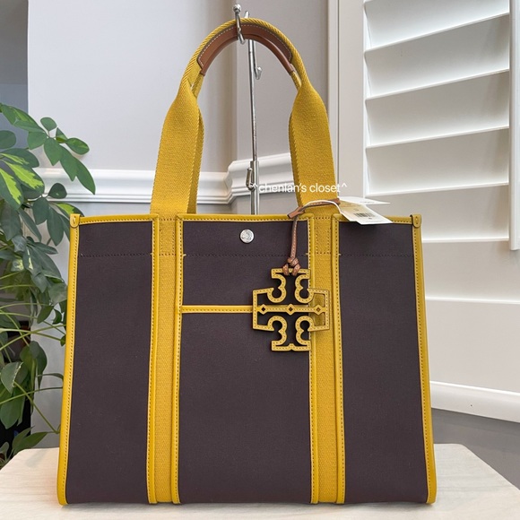 🔥NeW! Tory Burch Twill Tory Tote - Picture 13 of 13